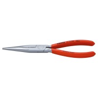 Длинногубцы с режущими кромками, 200 мм, хром, обливные ручки Knipex KN-2613200
