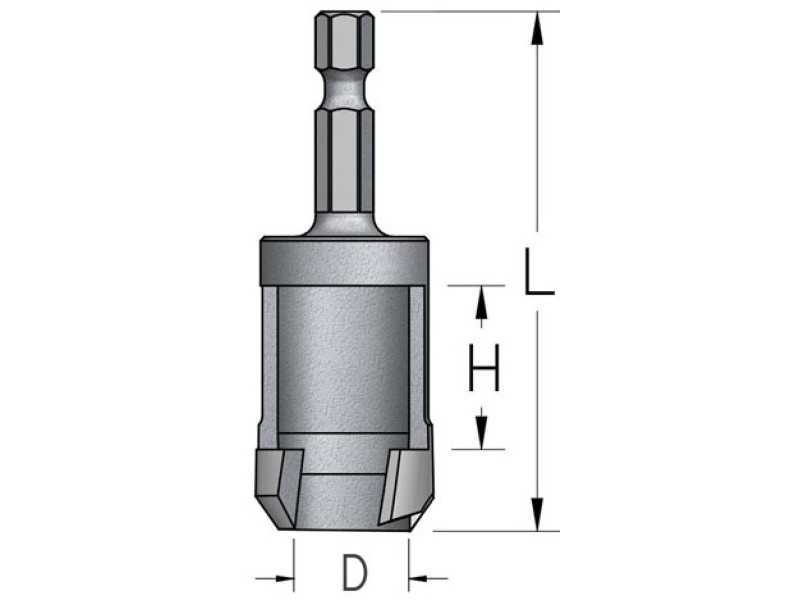 Сверло для изготовления пробок D12.7 хвостовик HEX1/4 WPW MNS1274