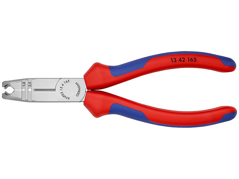 Клещи-стрипперы для круглых кабелей, 0.75-1.5/2.5 мм², длина 165 мм, фосфатированные, 2-комп ручки Knipex KN-1342165