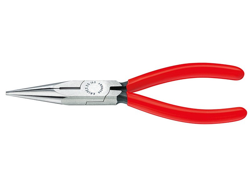 Длинногубцы с режущими кромками, 140 мм, фосфатированные, обливные ручки, SB Knipex KN-2501140SB