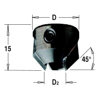 Зенкер для сверла TCT Z2 D=16 d=4 LH CMT 316.040.12