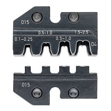 Плашка опрессовочная: штекеры открытые неизолированные 2.8/4.8 мм, 0.1-2.5 мм², 4 гнезда Knipex KN-974904