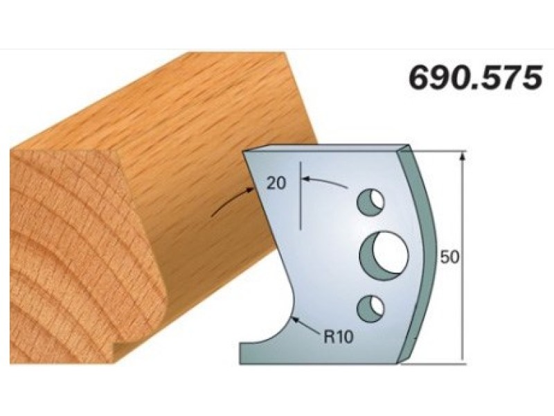 Комплект из 2-х ножей 50x4 SP CMT 690.575