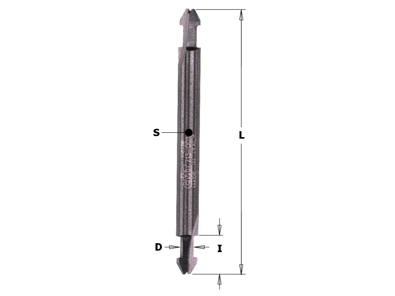 Пазовая фреза для уплотнителя D=3,5 I=8,0 S=6,0 L=70,0 CMT 713.001.11