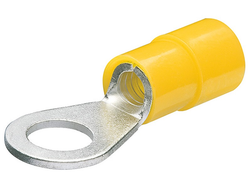 Наконечники кабельные, изолированные, "кольцо", жёлтые, под винт Ø 8 мм, 4.0-6.0 мм², 100 шт Knipex KN-9799179