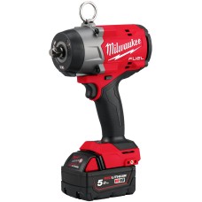 Аккумуляторный высокомоментный импульсный гайковерт с фиксацией пином Milwaukee M18 FUEL FHIW2P12-502X