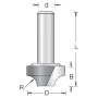 Фреза радиусная V широкая R4 врезная D20x9 L41 хвостовик 8 Dimar 1270055