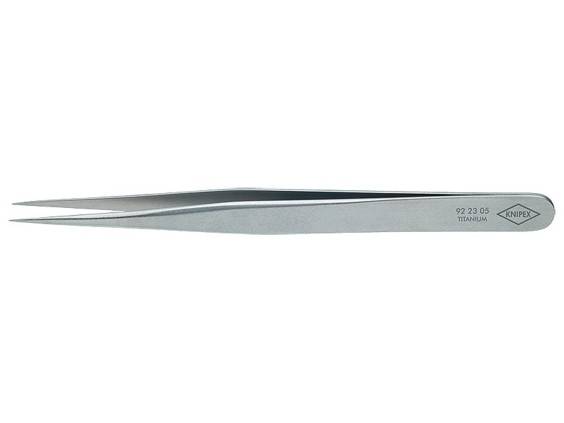 Пинцет титановый, 120 мм, гладкие прямые игловидные губки Knipex KN-922305