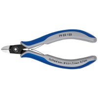 Бокорезы прецизионные, округлая головка, 125 мм, 2-комп ручки Knipex KN-7902125