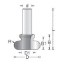 Фреза Dimar 1480195 паз ручка врезная R4,8 D19,1x19,1 L54,5 Z хвостовик 8