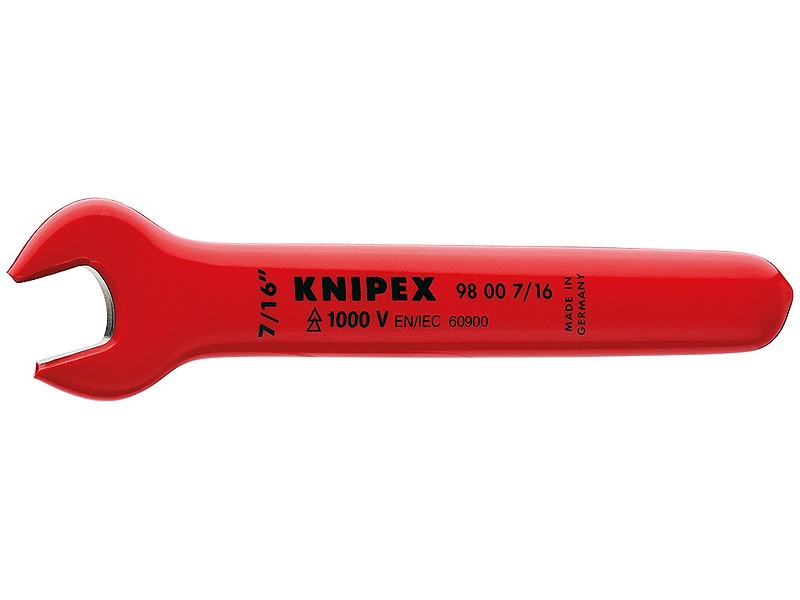 Ключ гаечный рожковый VDE, 7/16", длина 121 мм, диэлектрический Knipex KN-98007_16