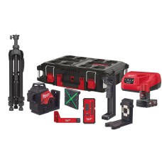 Аккумуляторный лазерный нивелир Milwaukee M12 3PLKIT-401P