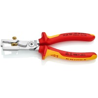 Стриппер-кабелерез 2-в-1 StriX VDE, 180 мм, хром, 2-комп ручки Knipex KN-1366180