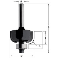 Фреза концевая CMT-contractor внешн.радиус R=9,5 (нижн. подш.) S=8 D=31,7x12,7 CMT K937-317