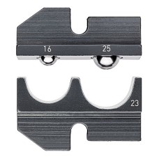 Плашка опрессовочная: неизолированные кабельные наконечники и соединители, 16/25 мм², 2 гнезда Knipex KN-974923