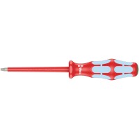 3167 i TORX VDE Отвёртка диэлектрическая, нерж., TX 10 x 80 мм Wera WE-022762