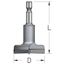 Сверло чашечное без подрезателей D15 L55 хвостовик HEX1/4wp WP HMPS154