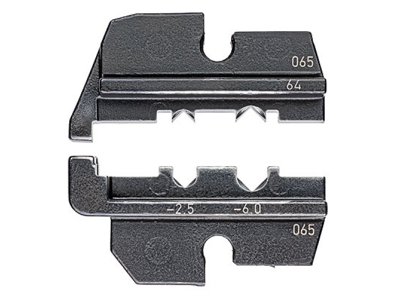 Плашка опрессовочная: штекер ABS для автомобилей, 1.0-6.0 мм², 2 гнезда Knipex KN-974964