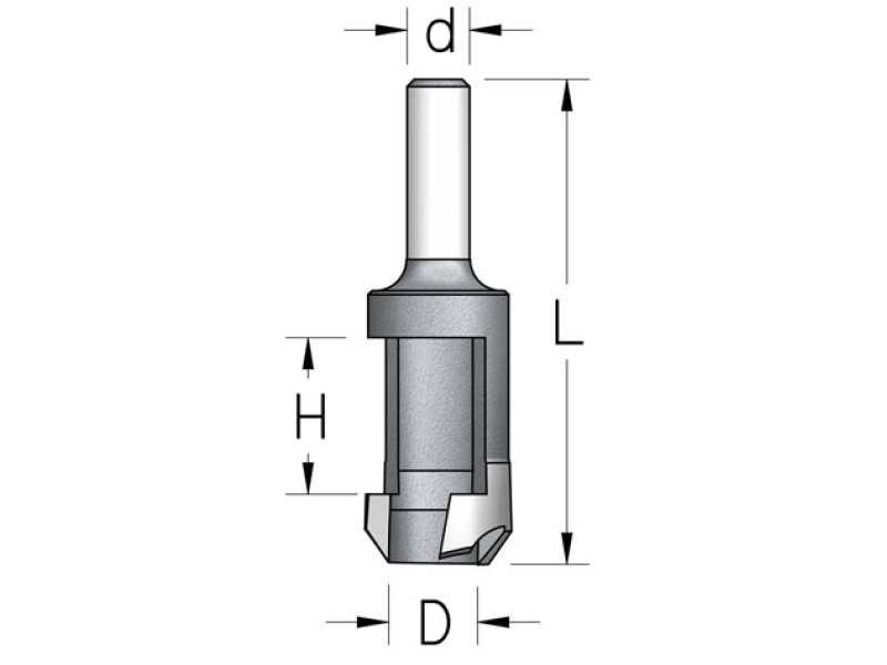 Сверло для изготовления пробок D16 хвостовик 10 WPW MN16007