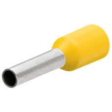 Гильзы контактные изолированные DIN 46228-4 (НШВИ), жёлтые, 6.00 мм², 100 шт, 26 мм, DIN 46228-4 Knipex KN-9799356