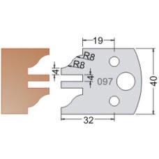 Нож Dimar МУЛЬТИСИСТЕМА HSS мебель профиль и контрпрофиль Рим R8 40x20x4 3309740