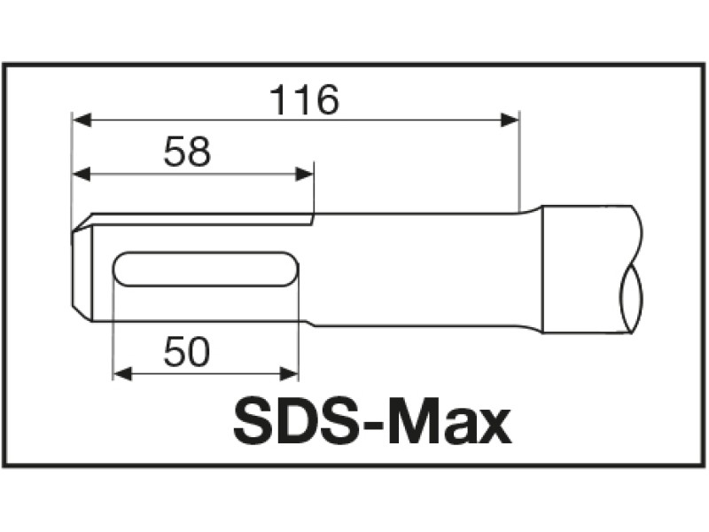 Бур Milwaukee SDS-Max с 4-мя режущими кромками 30 X 370 мм