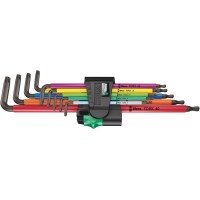 967/9 SXL/SPKXL TORX XL Multicolour 1 Набор Г-образных ключей, удлиненные, с шаром, 9 пр., TX 8/9/10/15/20/25/27/30/40 Wera WE-024480