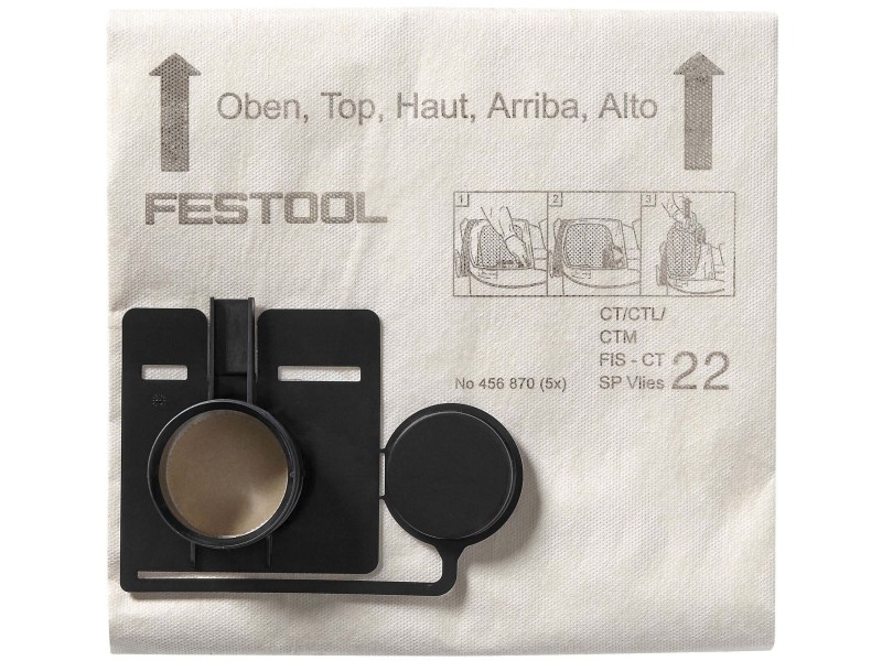 Мешок-пылесборник Festool FIS-CT 22 SP VLIES/5. 5 шт
