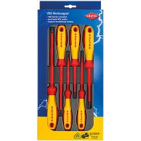 Набор отвёрток VDE диэлектрических, 6 пр., SL3/4/5.5/6.5, PH1/2 Knipex KN-002012V01