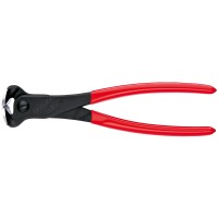 Кусачки торцевые, 160 мм, фосфатированные, обливные ручки Knipex KN-6801160