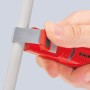 Стриппер для круглого кабеля, Ø 8-28 мм, длина 130 мм, нож с прямым лезвием и лезвием-крючком, SB Knipex KN-1620165SB