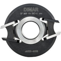 Фреза насадная МУЛЬТИПРОФИЛЬ D120 aluminiumx40/50x Z2 сменные ножи HSS посадка 30 Dimar 7761071