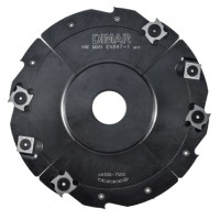 Фреза насадная паз 4.0-7.5x30мм D160 Z8+4 сменные ножи посадка 30 Dimar 7220011