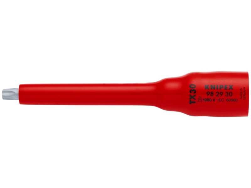 Головка торцевая VDE 3/8" с вставкой-битой TORX, TX30, диэлектрическая Knipex KN-982930