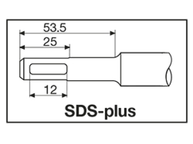 Бур Milwaukee SDS-PLUS с 4-мя режущими кромками 12 X 310 мм
