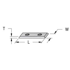 Нож твердосплавный 12x12x1.5. заточка 4 cторон. 1 отверстие. KCR08 WPW CM01212