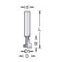 Фреза Т паз D12.7x9.5 L38.1 хвостовик 8 Dimar 1141035