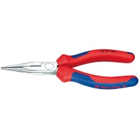 Длинногубцы с режущими кромками, 160 мм, хром, 2-комп ручки Knipex KN-2505160