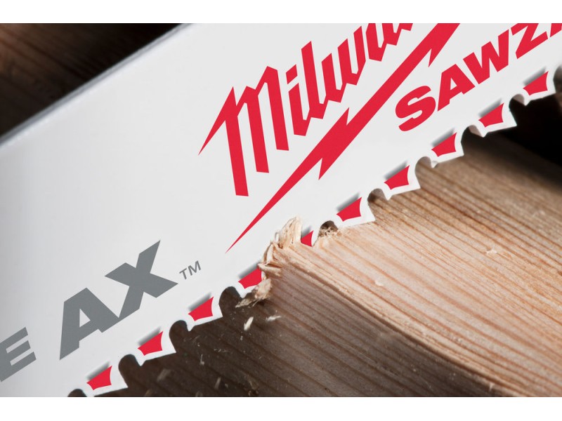 Полотно демонтажное Milwaukee класса Heavy Duty AX по дереву с гвоздями 300 X 5 мм 5 шт