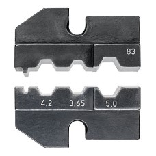 Плашка опрессовочная: штекеры для оптоволокна, FSMA / ST / SC + STSC-/K, Ø 4.3 / 5.4 / 6.0 мм, 3 гнезда Knipex KN-974983