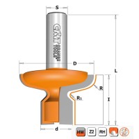 Фреза концевая профильная D=47,6 I=30,0 S=12,0 R=7,14 CMT 955.604.11