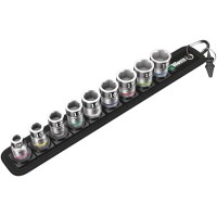 Belt B 1 Zyklop Набор торцевых головок, с фиксацией, 3/8", 10 пр., 8/10/12/13/15/16/17/18/19 мм Wera WE-003970