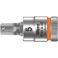 8740 A Hex-Plus HF Zyklop Головка торцевая с вставкой-битой с внешним шестигранником, 1/4", с фиксацией, 5 x 28 мм Wera WE-003335 8740 A Hex-Plus HF Zyklop Головка торцевая с вставкой-битой с внешним шестигранником, 1/4", с фиксацией, 5 x 28 мм Wera WE-003335