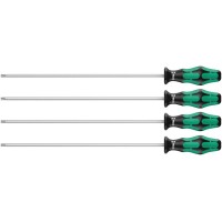 367/4 TORX HF Kraftform Plus Набор отвёрток, с фиксацией, длинных, 4 пр., TX 20x300/25x300/27x300/30x300 Wera WE-028074