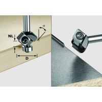 Фреза для снятия фаски Festool WEPLA S8 HW 45° D27 12x12 KL