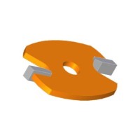 Сменный режущий пазовый диск Z2 F=8 D=44,4x6 CMT 822.003.11