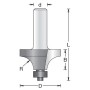 Фреза Dimar 1090193 фаска радиусная R12,7 D38,1x19,1 L58 подшипник, хвостовик 6