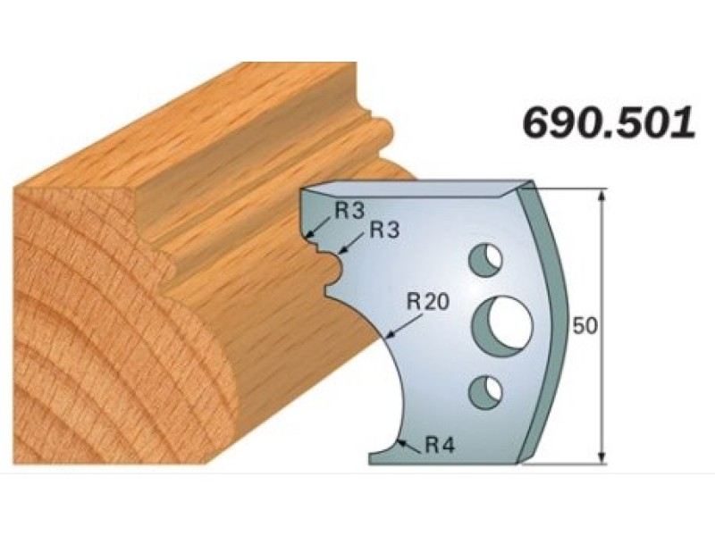 Комплект из 2-х ножей 50x4 SP CMT 690.501