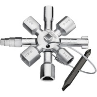 Ключ крестовой 8-лучевой для стандартных шкафов TwinKey, 92 мм Knipex KN-001101