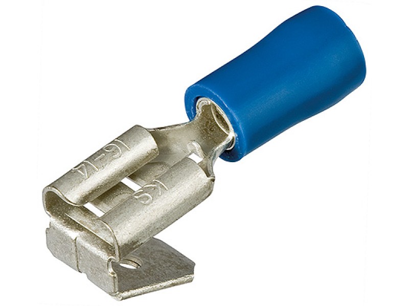 Гильзы флажковые с отводом, изолированные, синие, 6.3 x 0.8 мм, 1.5-2.5 мм², 100 шт Knipex KN-9799091